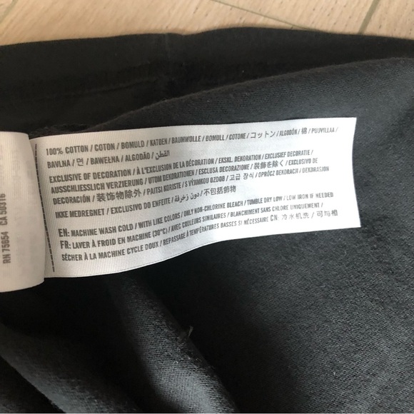 Abercrombie & Fitch Logo Embroidered Pocket T Shirt in Black Men’s Size S - Picture 6 of 8